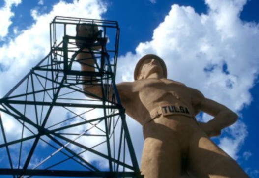 TulsaTag 9 Golden Driller.Sky OK