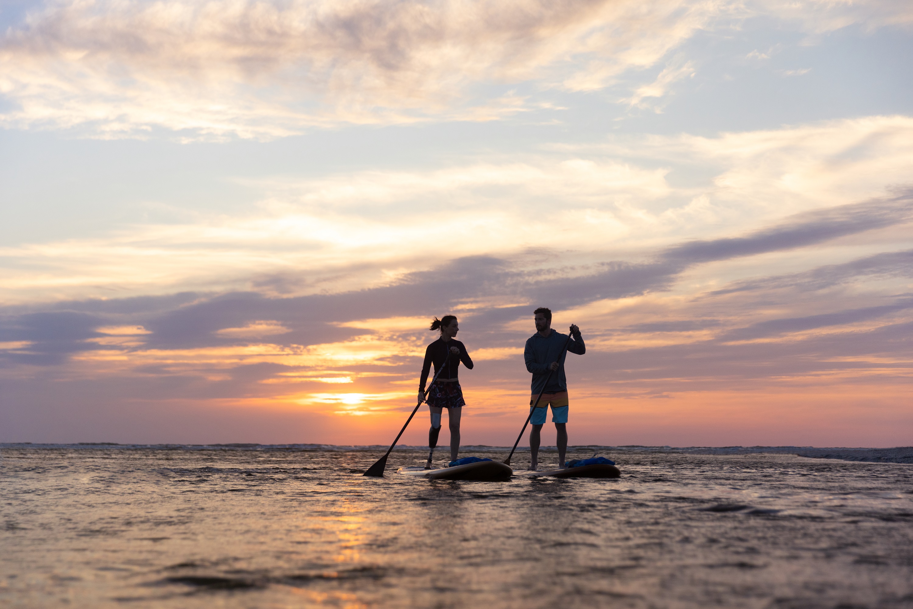 Naples Marco Island Everglades CVB SUP Clam Pass Sonnenuntergang