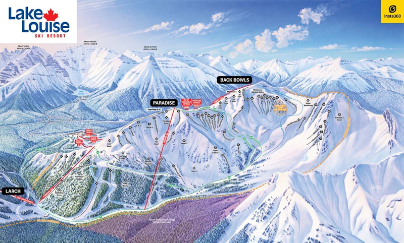 Alberta - Banff - Trail Maps Lake Louise B