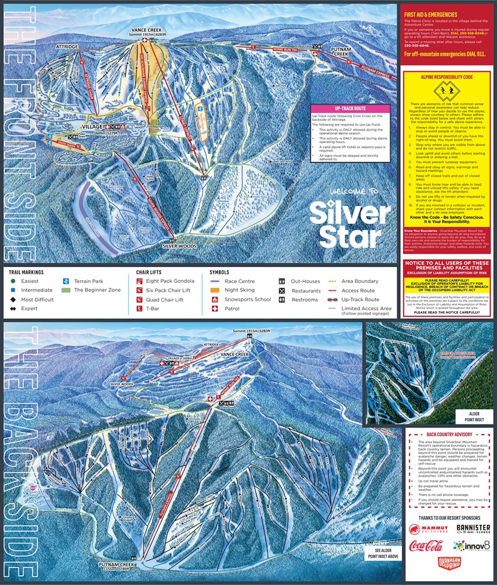 Silver Star - Skigebietskarte