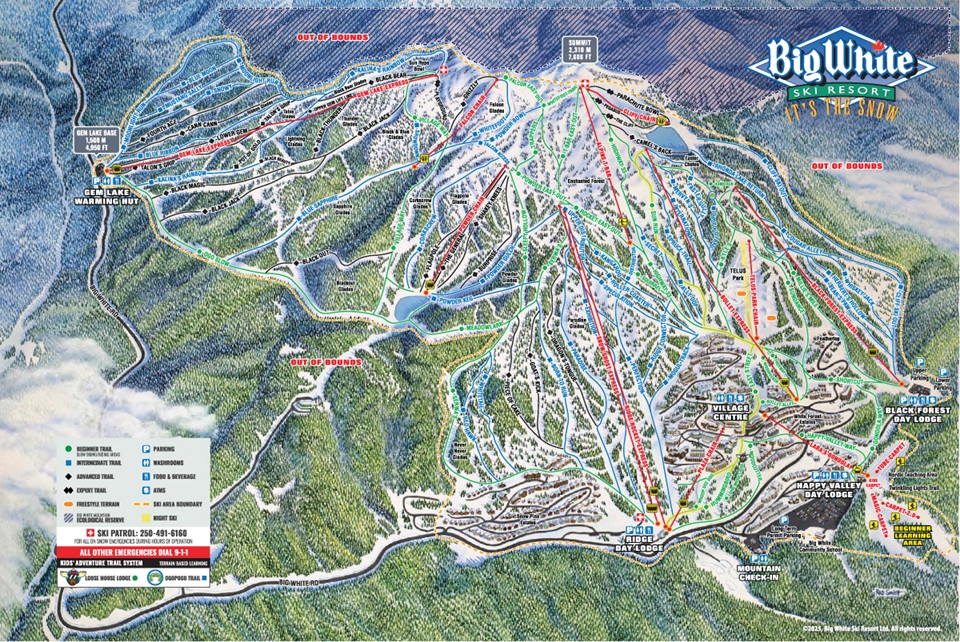 Skigebiet Big White