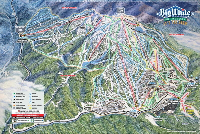Big White - Trail Map